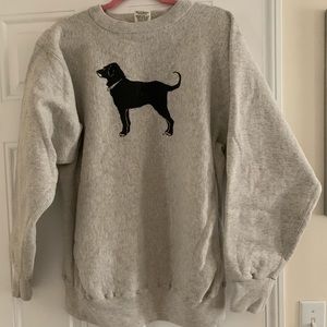 Black dog sweatshirt